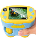 DRHWEFSQ 1000X Handheld Microscope for Kids with 2.4" Screen, 3-in-1 Digital Microscope with Selfie Camera, Pocket Kid Magnifying Glass, STEM Science Kit Gift for Boys & Girls Ages 4-12 with 32GB Card