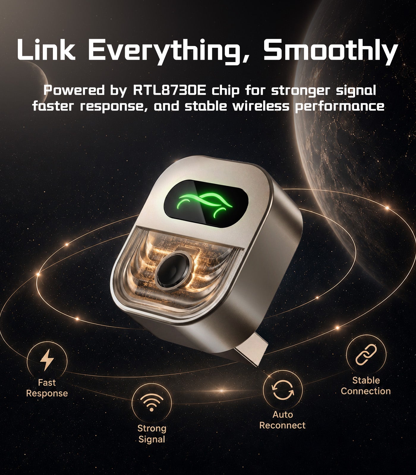 2026 Wireless CarPlay Adapter for iPhone & Android Auto with One-Click Switch, Fast Auto-Connect Bluetooth Car Play Adapter Plug & Play Apple Car Play Dongle Fits 1000+ Vehicles with USB A/C
